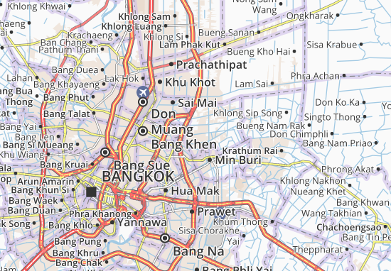 Kaart Plattegrond Khlong Sam Wa