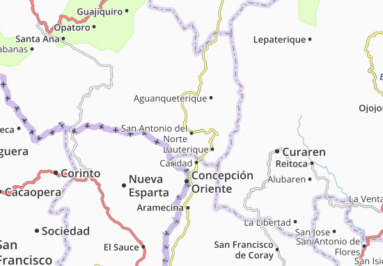 Mapa San Antonio del Norte
