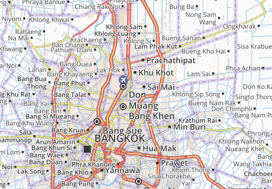 Mapa Khlong Thanon