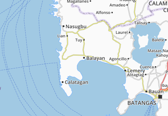 Karte Stadtplan Balayan
