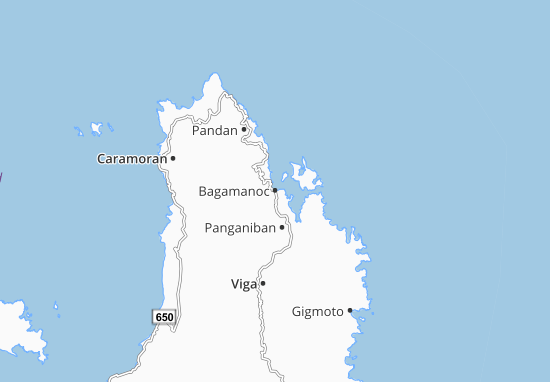 Mapa Bagamanoc