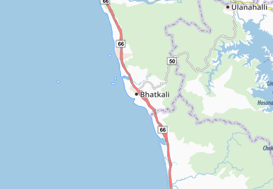 Kaart Plattegrond Bhatkali
