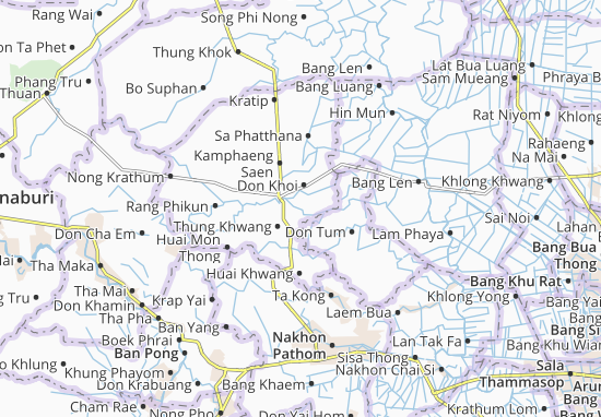Karte Stadtplan Wang Nam Khiao