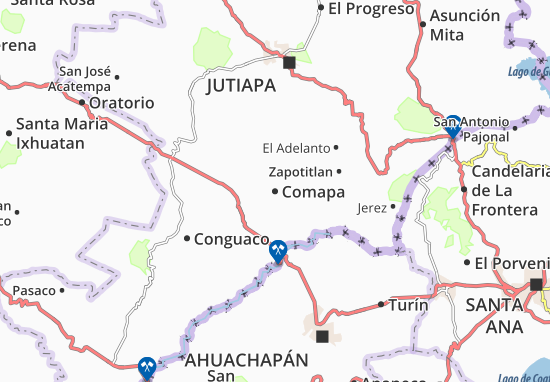 Karte Stadtplan Comapa