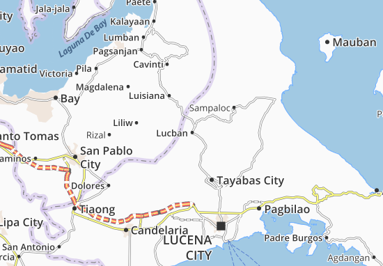 Karte Stadtplan Lucban
