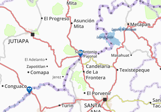 Mapa MICHELIN San Cristobal Frontera - plano San Cristobal Frontera -  ViaMichelin