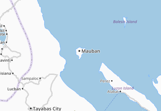 Karte Stadtplan Mauban