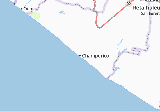 Kaart Plattegrond Champerico