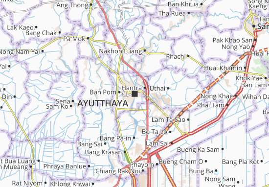 Carte-Plan Ayutthaya