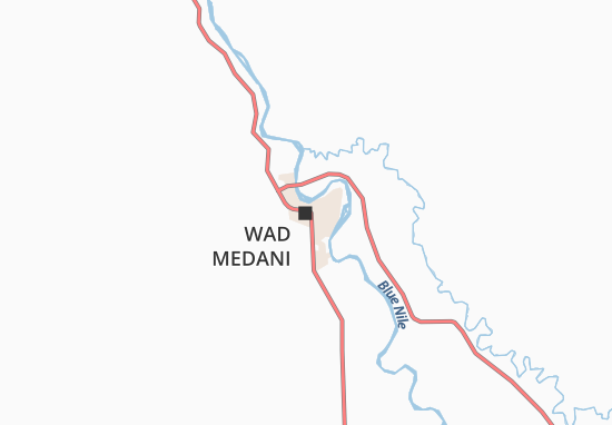 Mapa Wad Medani