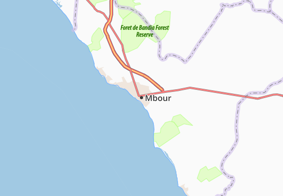 Mapa Mbour