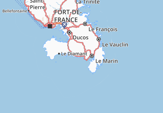 Mapa Sainte-Luce