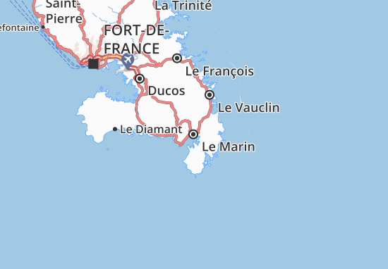 Mapa Le Marin