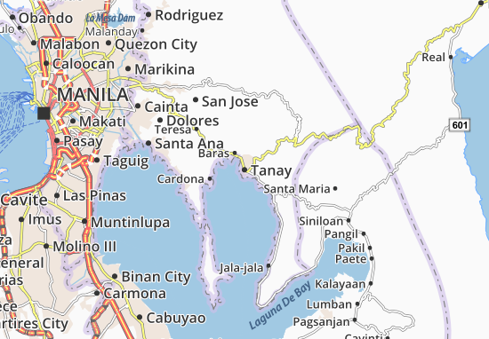Karte Stadtplan Tanay