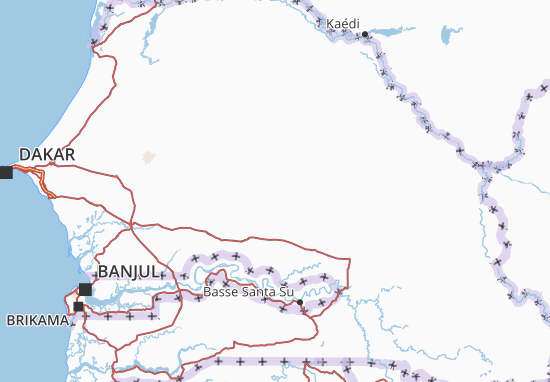 Mapa Sénégal
