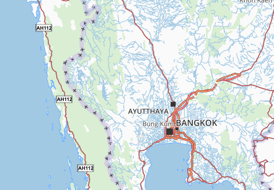 Mapa Suphan Buri