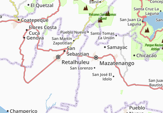 Mapa Cuyotenango