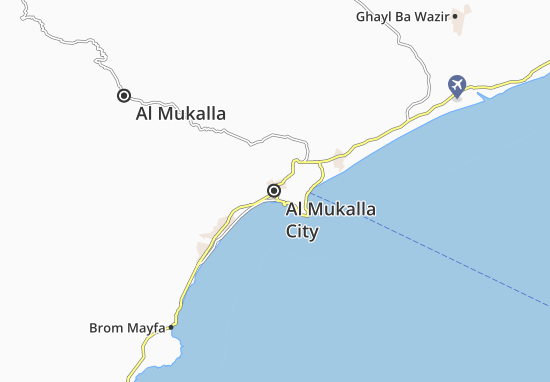 Carte-Plan Al Mukalla City