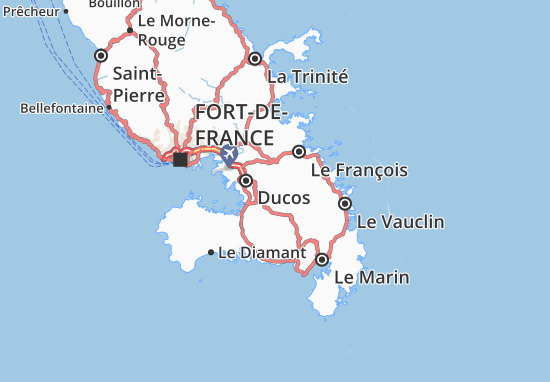 Mapa Saint-Esprit