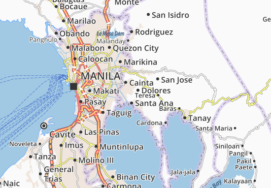 Karte Stadtplan Taytay