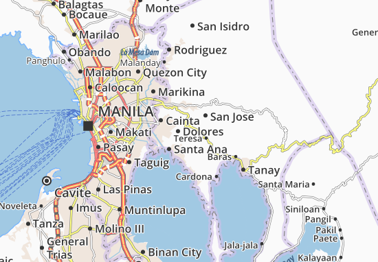 Karte Stadtplan San Roque