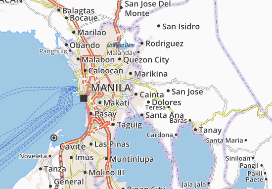 Karte Stadtplan Cainta