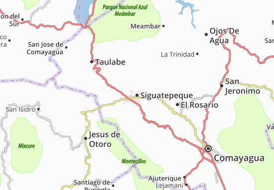 Karte Stadtplan Siguatepeque