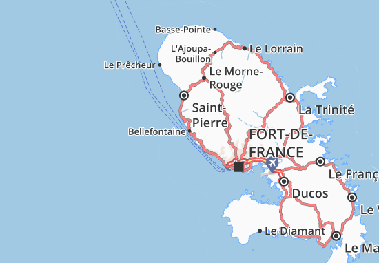 Mapa Bellefontaine