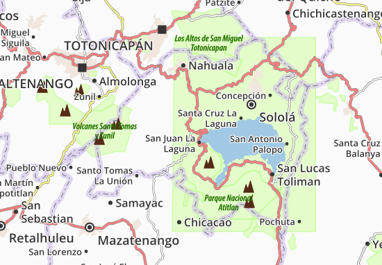 Santa Clara La Laguna Map