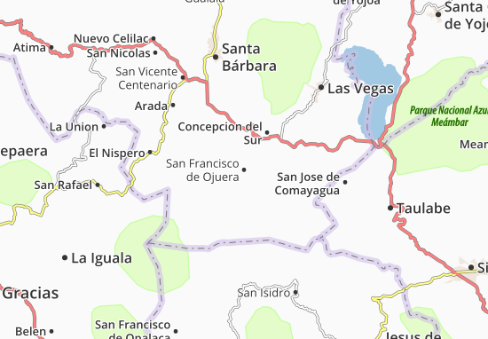 Mapa San Francisco de Ojuera