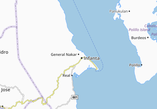 Kaart Plattegrond General Nakar