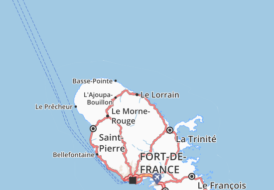Kaart Plattegrond Le Lorrain