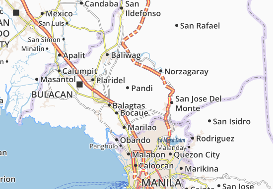 Karte Stadtplan Santa Maria