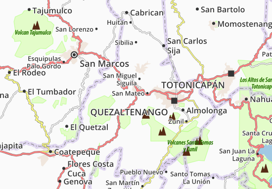 Karte Stadtplan Concepción Chiquirichapa