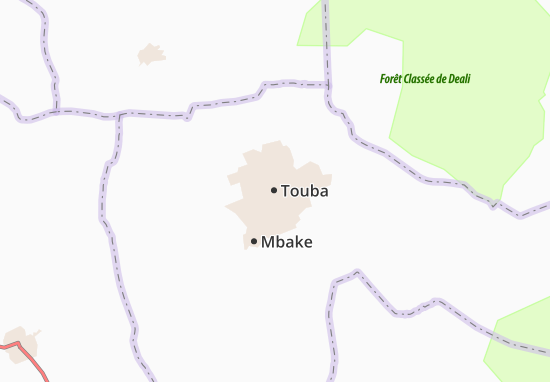 Kaart Plattegrond Touba