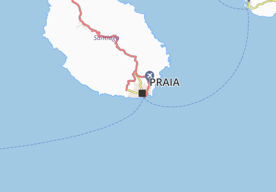 Meio da Achada Map