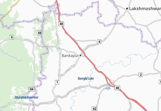 Kaart Plattegrond Bankapur