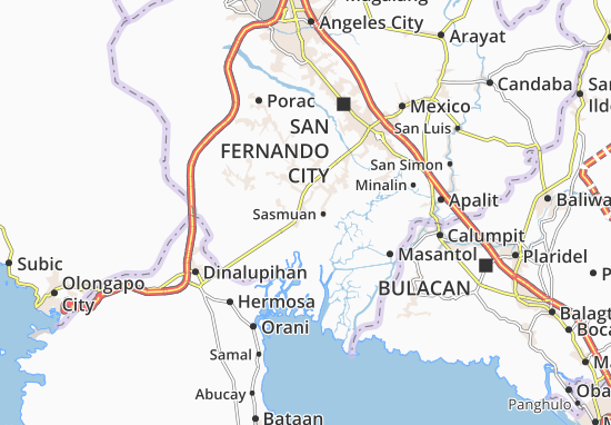 Sta Monica Lubao Pampanga Map Michelin Lubao Map - Viamichelin