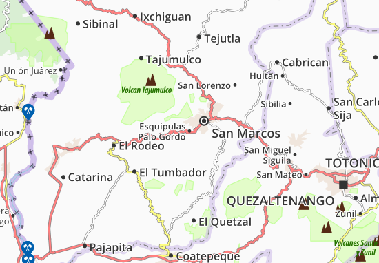 Karte Stadtplan Esquipulas Palo Gordo