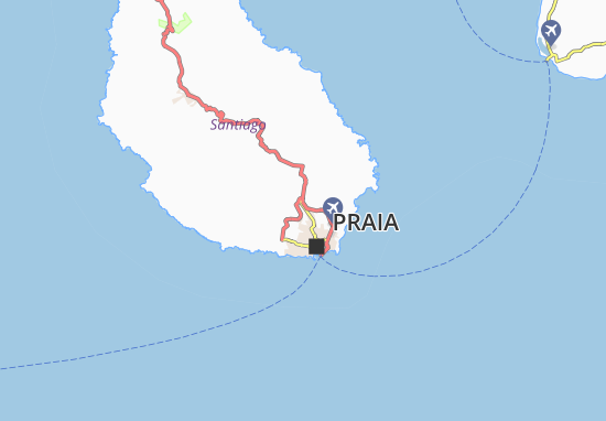 Karte Stadtplan São Filipe de Cima