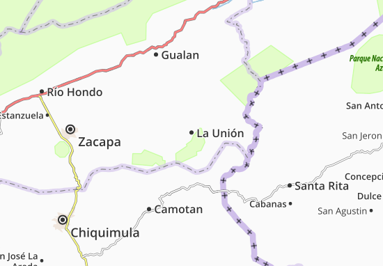 Kaart Plattegrond La Unión