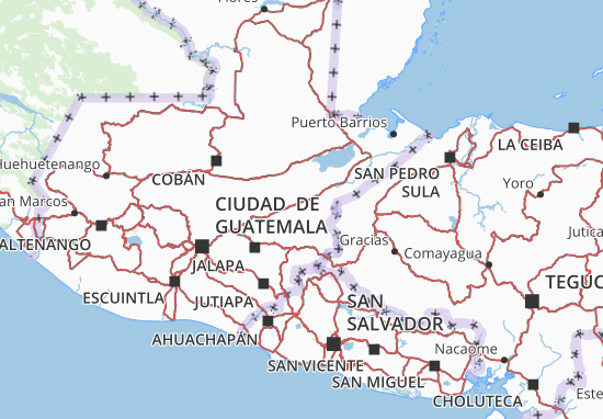 Mapa Zacapa