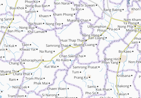 Karte Stadtplan Samrong Thap