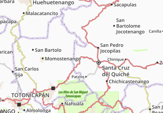 Carte-Plan San Antonio Ilotenango