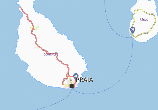 Karte Stadtplan Praia Baixo