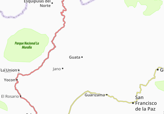Kaart Plattegrond Guata