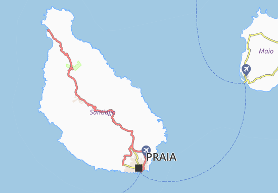 Karte Stadtplan Achada Ponta