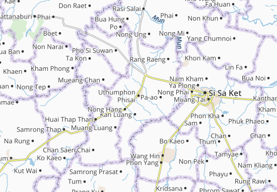 Mapa Uthumphon Phisai