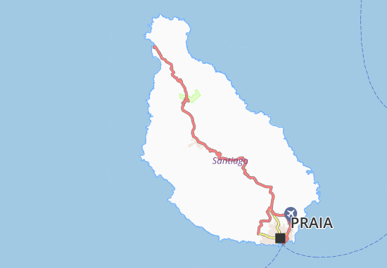 Achada Bras Map