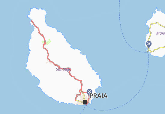Achada Fazenda Map